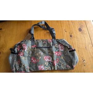Gold Coast‎ Floral Print Duffel Bag Gym Travel Carry On Shoulder Purse Tote